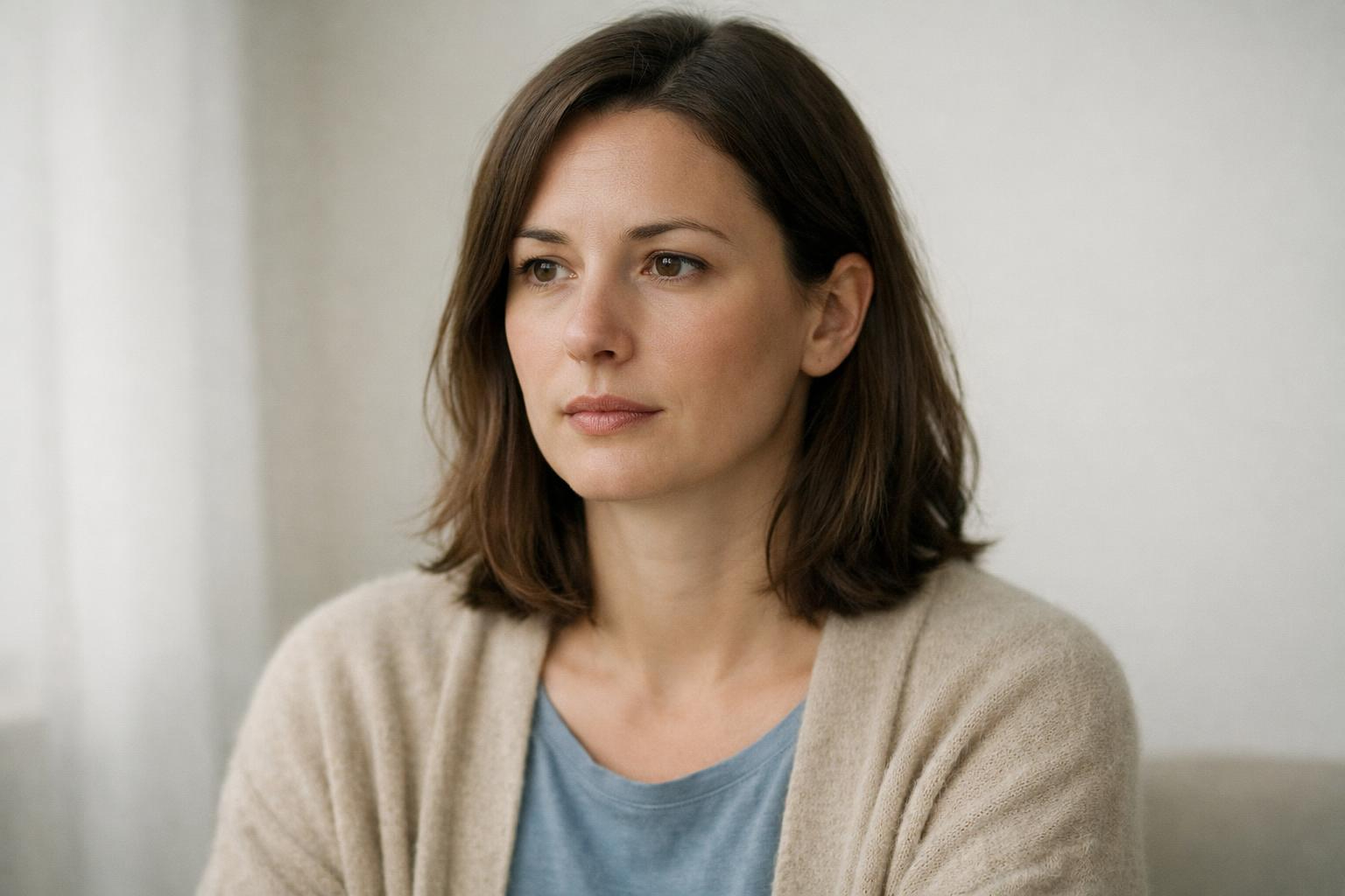 Frau mit Eifersucht und Verlustangst